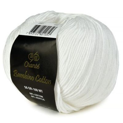 Пряжа Chante Bambino cotton (2001); Состав: 60% Хлопок, 40% Акрил; 50 г / 160 м